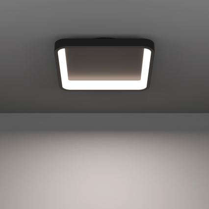 Eglo - Dimbare RGBW LED-plafondlamp LED/20W/230V 2700-6500K 35x35 cm zwart
