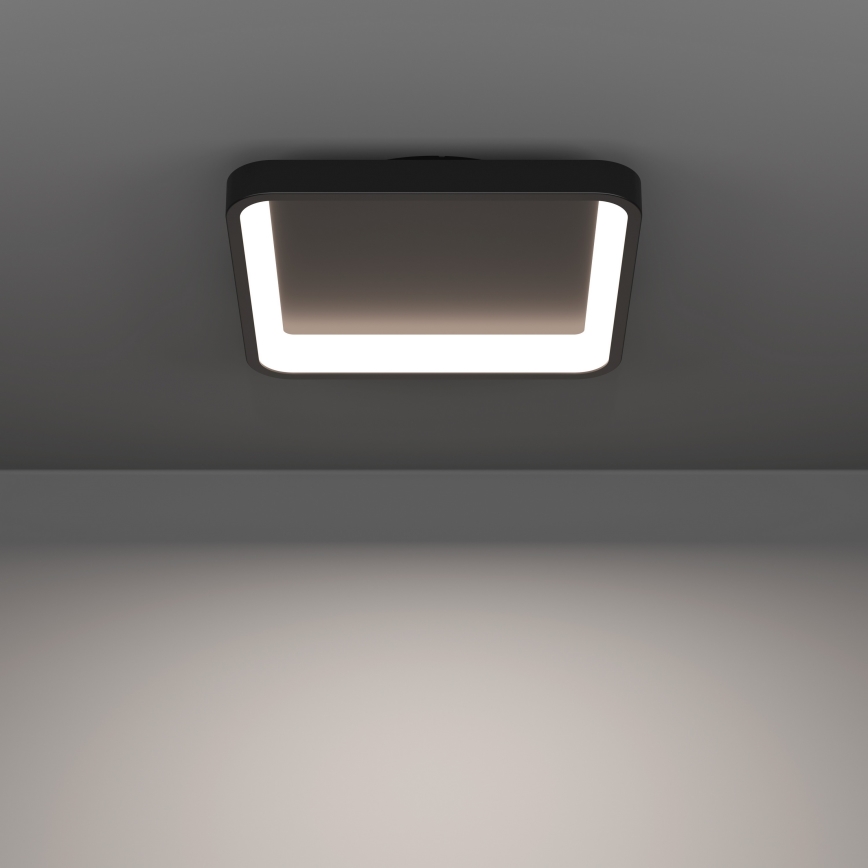 Eglo - Plafonnier LED RGBW dimmable LED/20W/230V 2700-6500K 35x35 cm noir