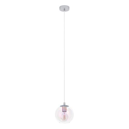 Eglo - Suspension sur câble 1xE27/60W/230V chrome brillant