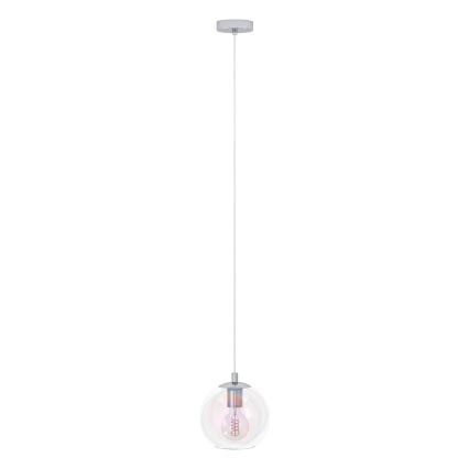 Eglo - Suspension sur câble 1xE27/60W/230V chrome brillant