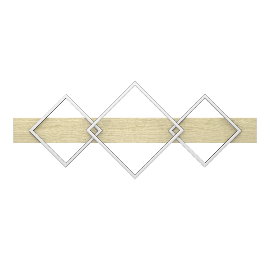 Eglo - LED-plafondlamp 2xLED/13W/230V + LED/16W zwart/beige