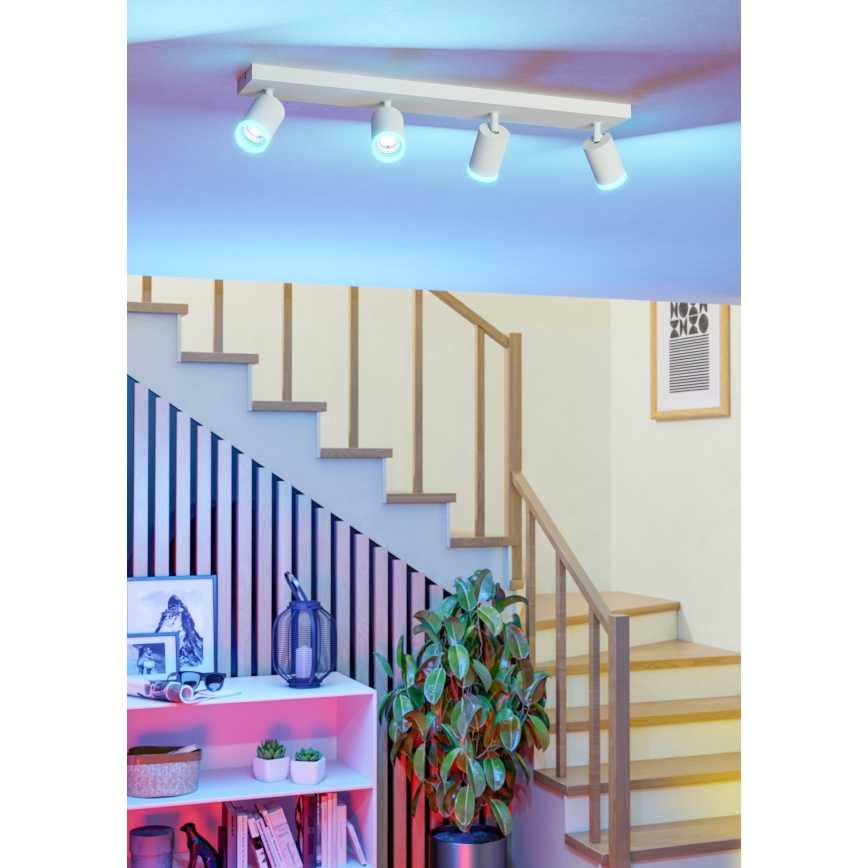 Eglo - Spot LED RGBW dimmable 4xLED/3,7W/230V 2700-6500K blanc