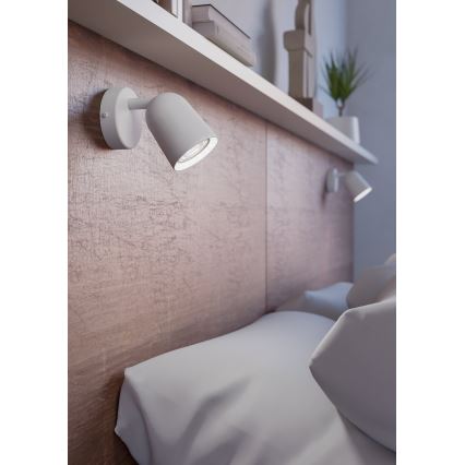 Eglo - Applique murale spot 1xGU10/5W/230V blanche