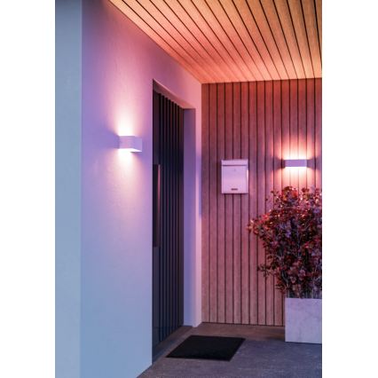 Eglo - RGBW-LED dimbare buitenwandlamp LED/10W/230V 2700-6500K IP55 wit
