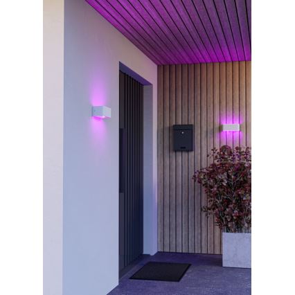 Eglo - RGBW-LED dimbare buitenwandlamp LED/10W/230V 2700-6500K IP55 wit