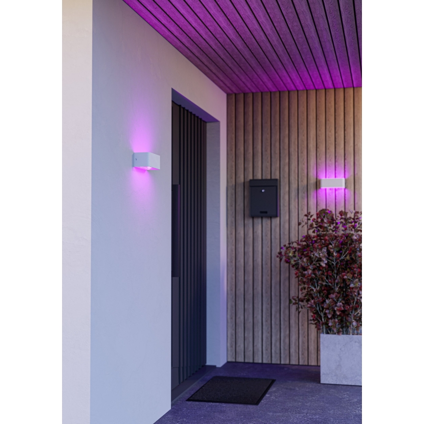 Eglo - RGBW-LED dimbare buitenwandlamp LED/10W/230V 2700-6500K IP55 wit