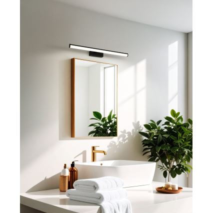 Eglo - LED-spiegelverlichting voor de badkamer, 11 W, 230 V, 60 cm, IP44, zwart