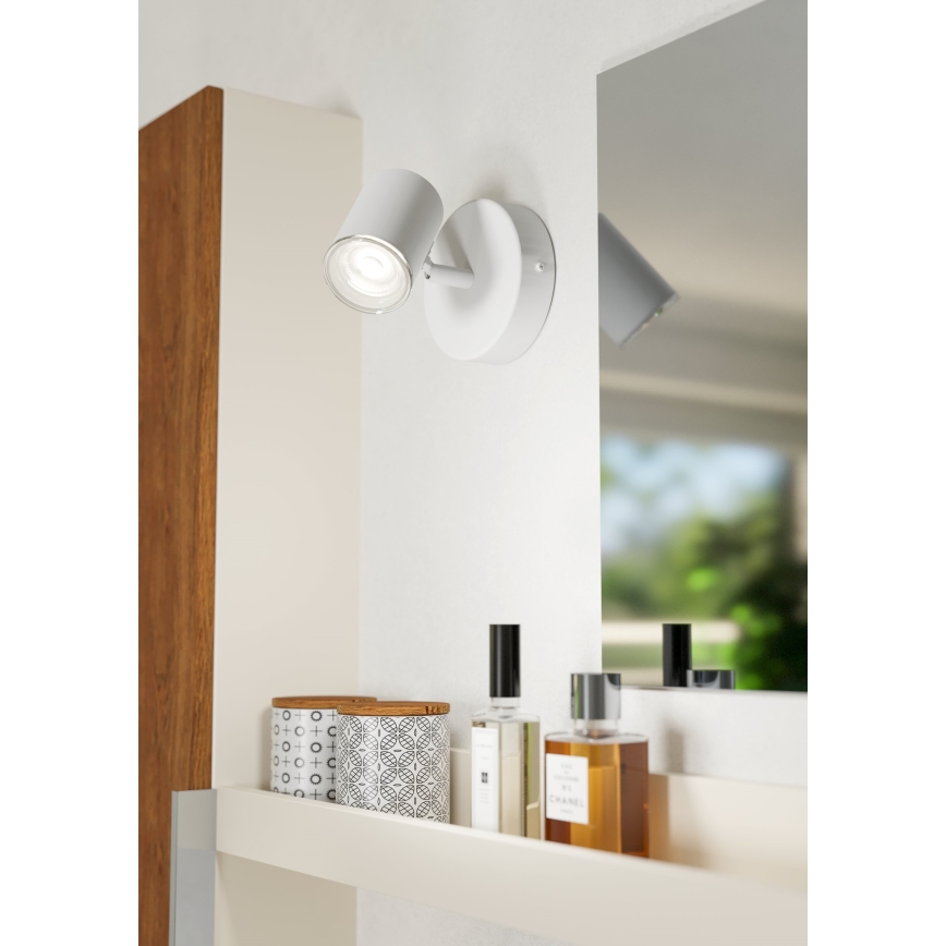 Eglo - Badkamer wandspot 1xGU10/5W/230V IP44 wit