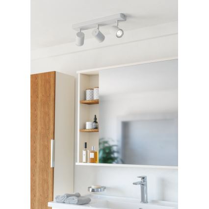 Eglo - Witte badkamerspot 3xGU10/5W/230V IP44