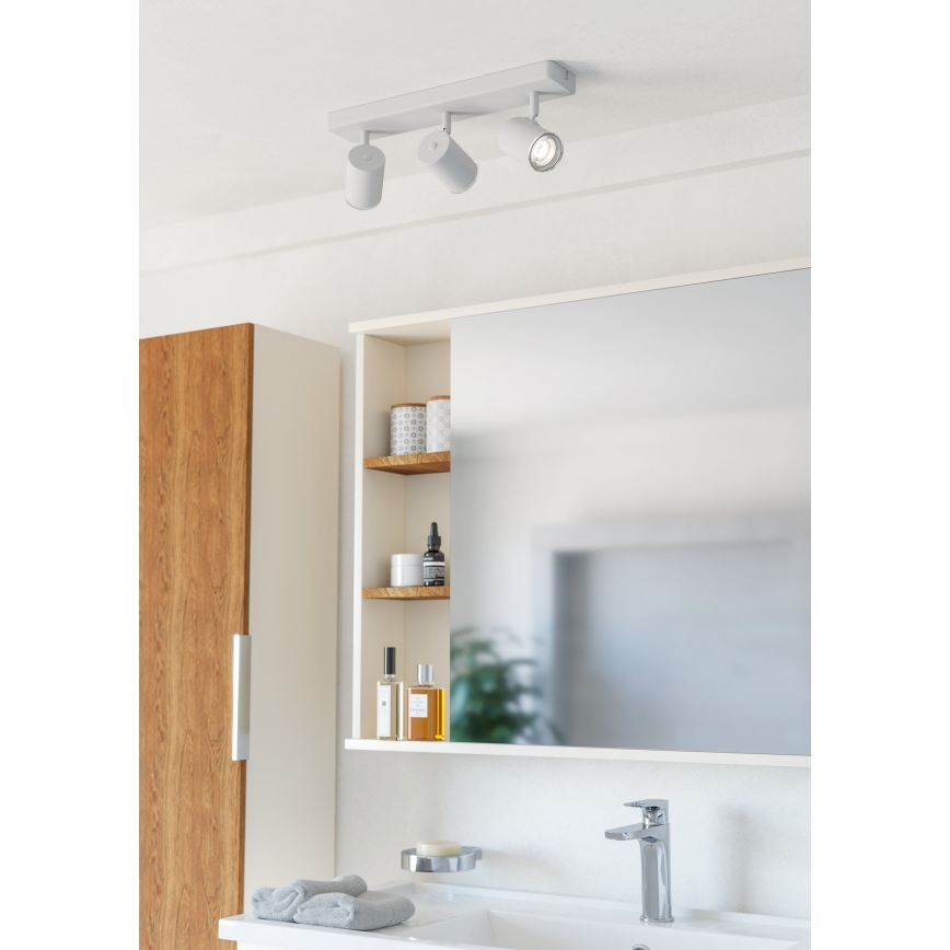 Eglo - Witte badkamerspot 3xGU10/5W/230V IP44