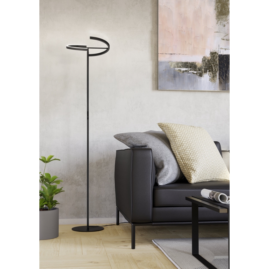 Eglo - Dimbare LED-vloerlamp 2xLED/8,8W/230V zwart