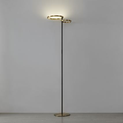 Eglo - lampe sur pied LED dimmable LED/16W/230V + LED/12W dorée/noire