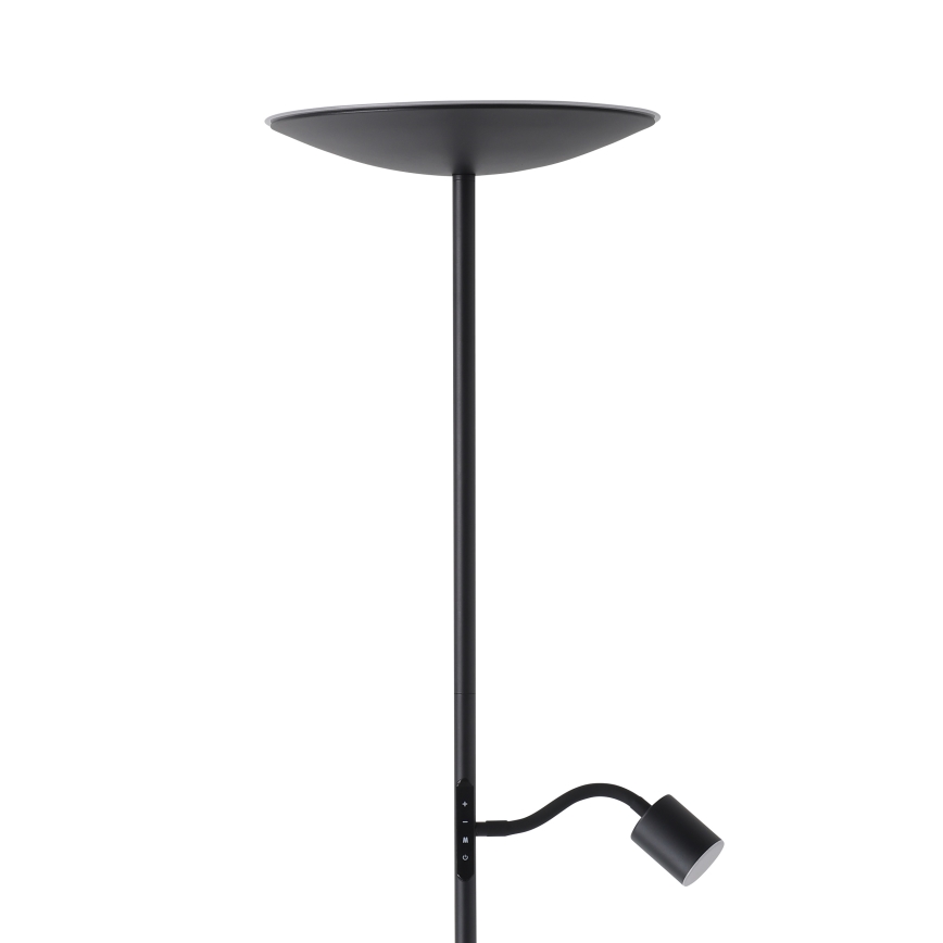 Eglo - Dimbare LED-vloerlamp LED/26,5W/230V + LED/4W zwart