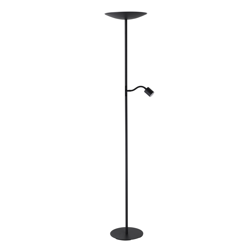 Eglo - Lampadaire LED dimmable LED/26,5W/230V + LED/4W noir
