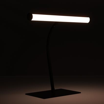 Eglo - Lampe de table tactile LED dimmable, 5W, 230V, 2700/4000/6500K, noir chromé