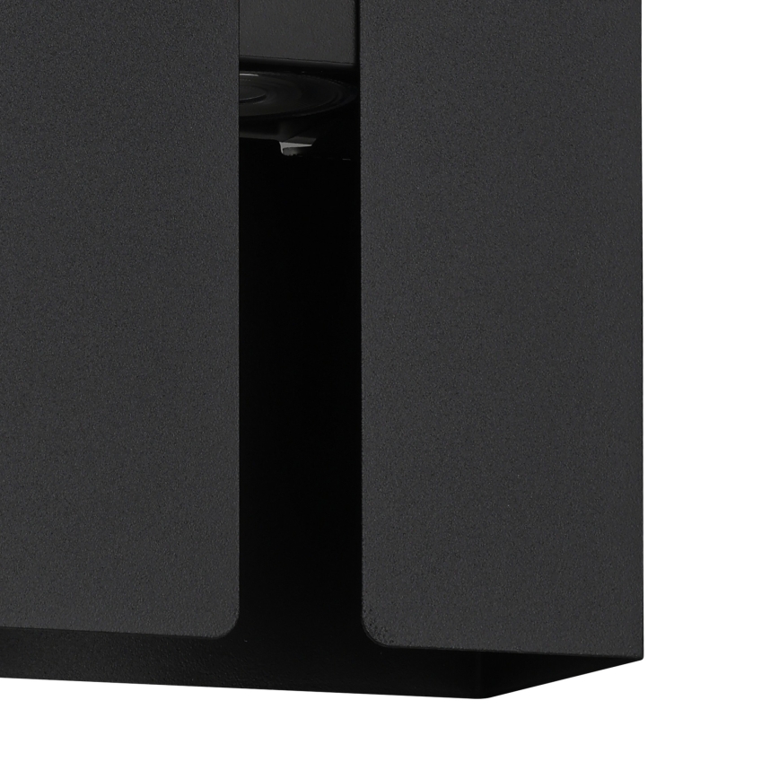 Eglo - Applique murale extérieure LED 2xLED/4W/230V 2700/4000/6000K. IP44 noire