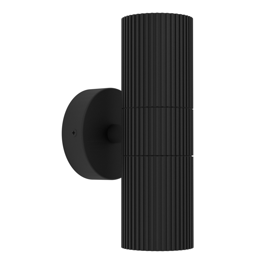 Eglo - Applique murale d'extérieur 2xGU10/28W/230V IP44 noire