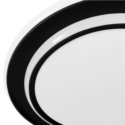 Eglo - LED-plafondlamp LED/24W/230V Ø 40 cm zwart