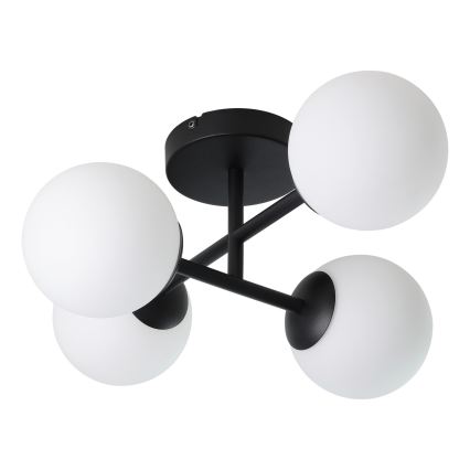 Eglo - Plafonnier LED pour salle de bains en applique 4xG9/4,2W/230V IP44 noir