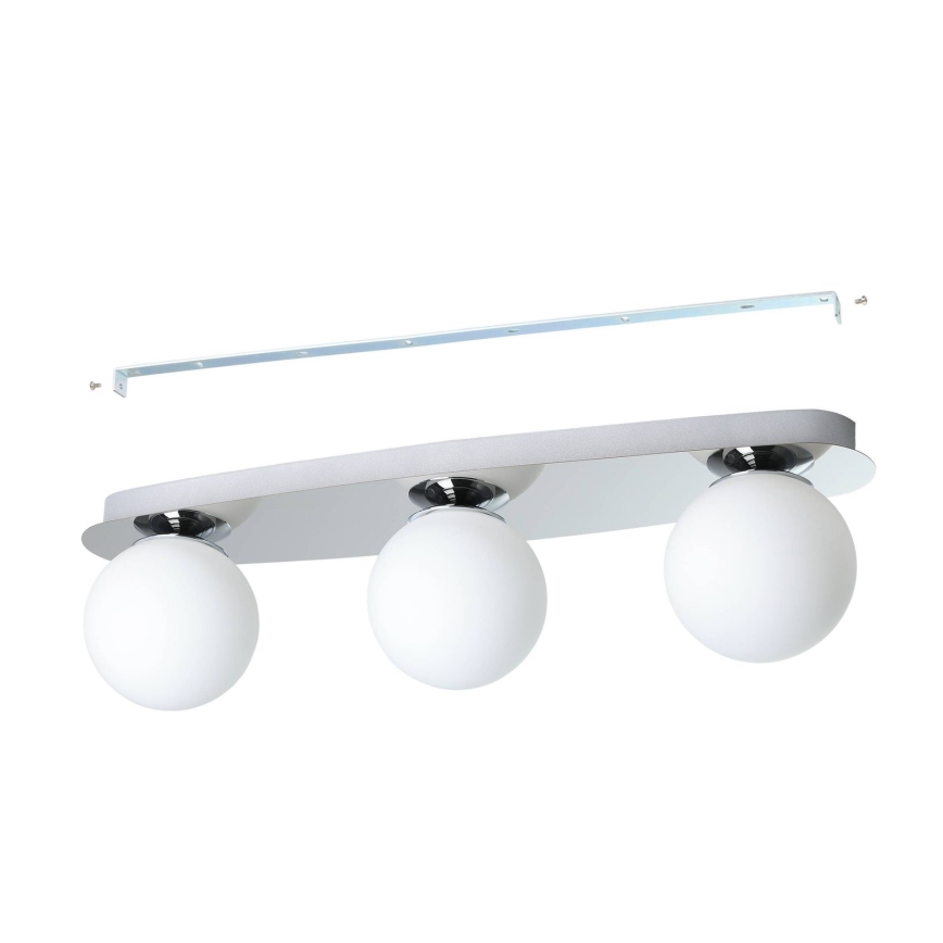 Eglo - Plafonnier LED pour salle de bains 3xG9/4,2W/230V IP44 chrome brillant