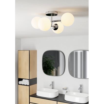 Eglo - Plafonnier LED pour salle de bains, montage en surface 4xG9/4,2W/230V IP44 chrome brillant