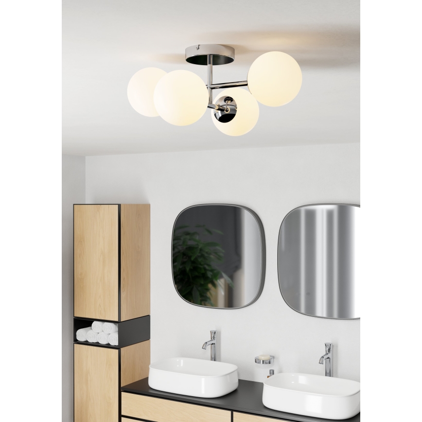 Eglo - Plafonnier LED pour salle de bains, montage en surface 4xG9/4,2W/230V IP44 chrome brillant