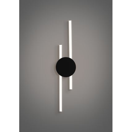 Eglo - LED-wandlamp LED/20W/230V + LED/0,91W zwart