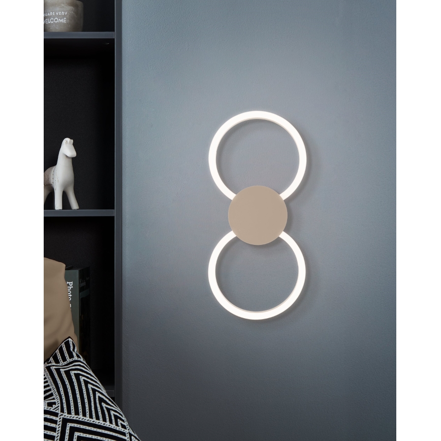 Eglo - LED Applique murale LED/20W/230V + LED/0,91W beige