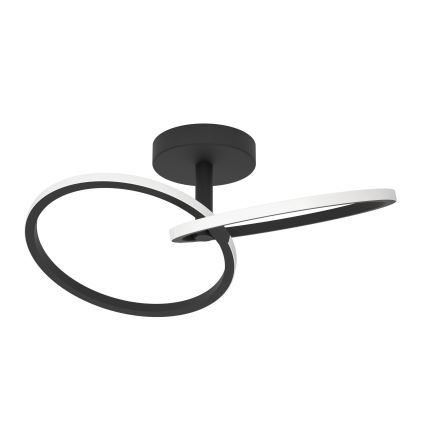 Eglo - Plafonnier LED 12 W, 230 V, 2700/4000/6500 K, noir