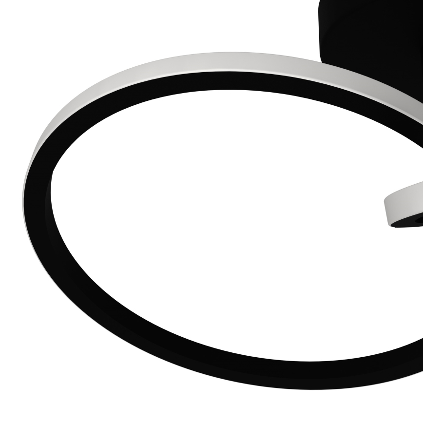 Eglo - Plafonnier LED 12 W, 230 V, 2700/4000/6500 K, noir