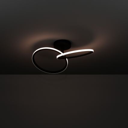 Eglo - Plafonnier LED 12 W, 230 V, 2700/4000/6500 K, noir