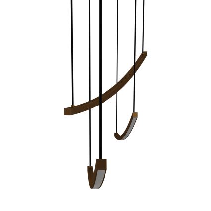 Eglo - LED-dimbare hanglamp aan kabel LED/22W/230V 2700/4000/6500K goudkleurig