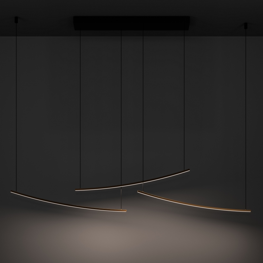 Eglo - LED-dimbare hanglamp aan kabel LED/22W/230V 2700/4000/6500K goudkleurig