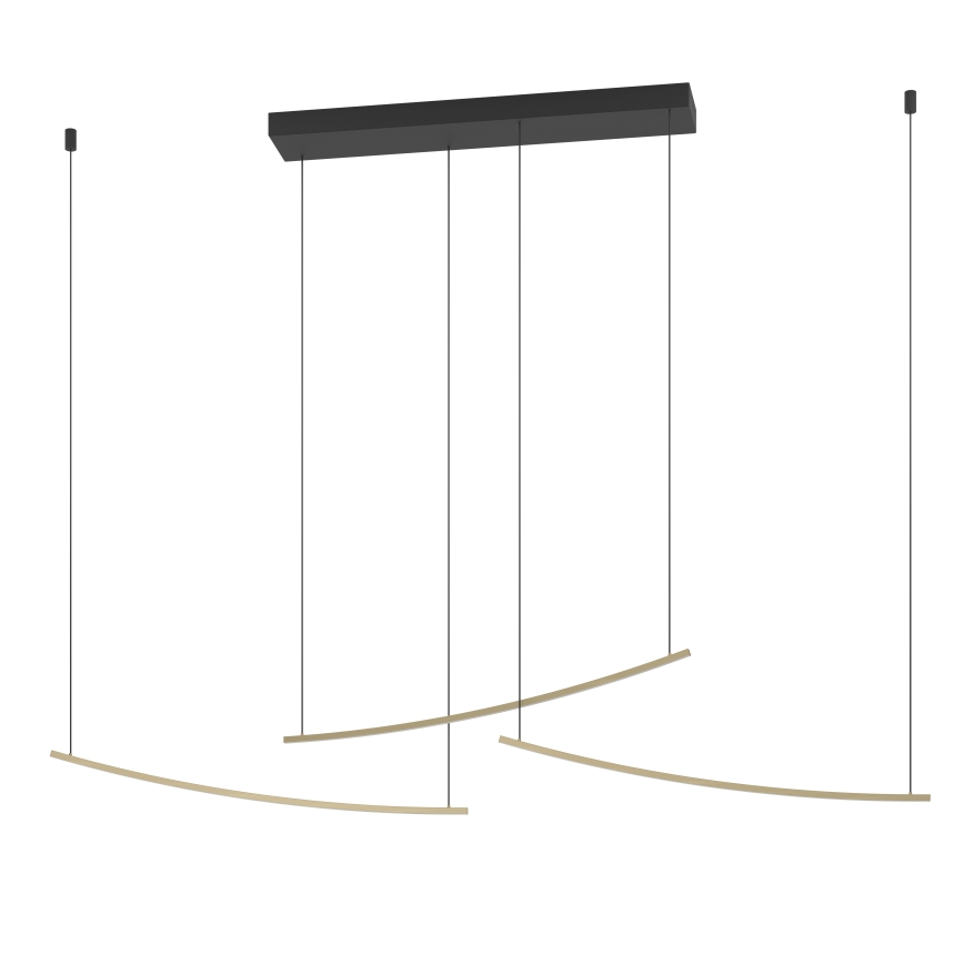 Eglo - Suspension LED à intensité variable sur câble, 22 W/230 V, 2700/4000/6500 K, dorée