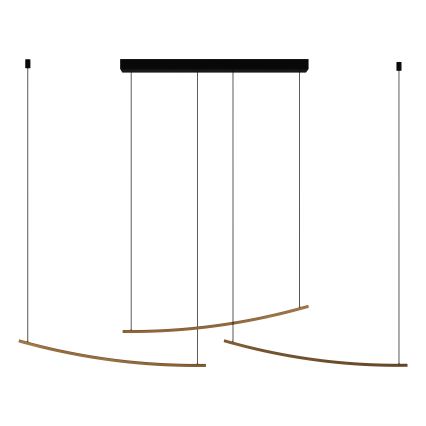 Eglo - Suspension LED à intensité variable sur câble, 22 W/230 V, 2700/4000/6500 K, dorée