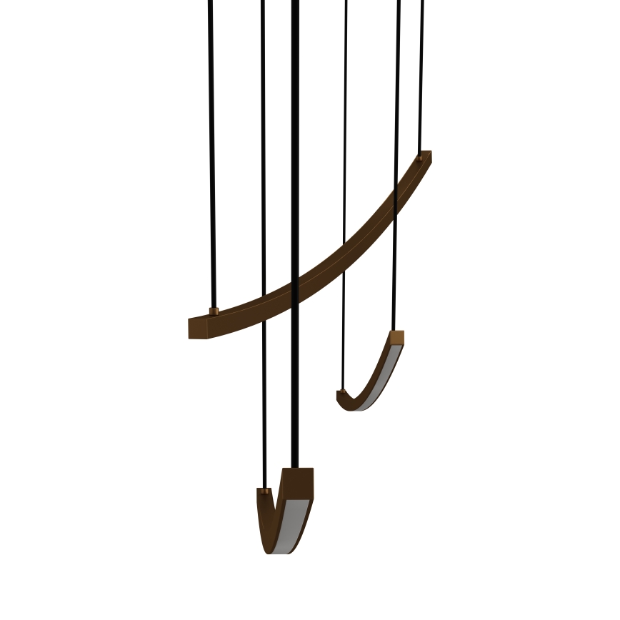 Eglo - Suspension LED à intensité variable sur câble, 22 W/230 V, 2700/4000/6500 K, dorée