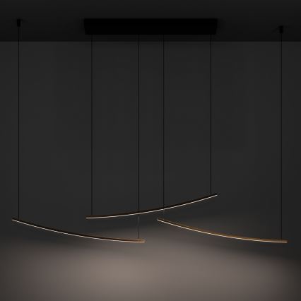 Eglo - Suspension LED à intensité variable sur câble, 22 W/230 V, 2700/4000/6500 K, dorée