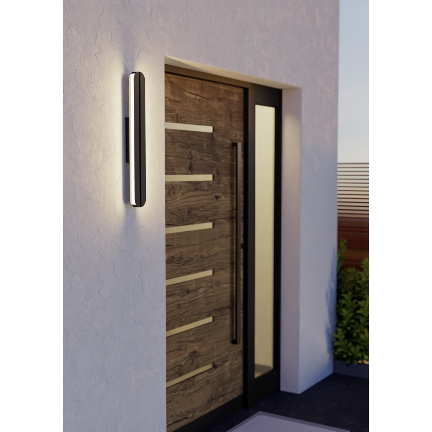 Eglo - Applique murale d'extérieur LED/10,5W/230V IP44 2700/4000/6500K noire