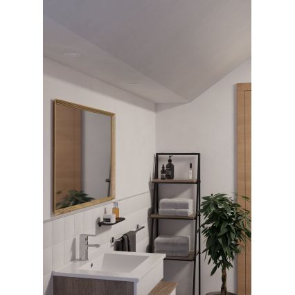 Eglo - Lot de 3 spots LED encastrables pour salle de bains 1x GU10/4,5W/230V IP44 blanc