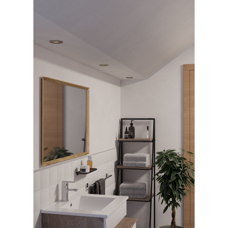 Eglo - Spot encastré LED pour salle de bains 1xGU10/4,5W/230V IP44 chrome mat