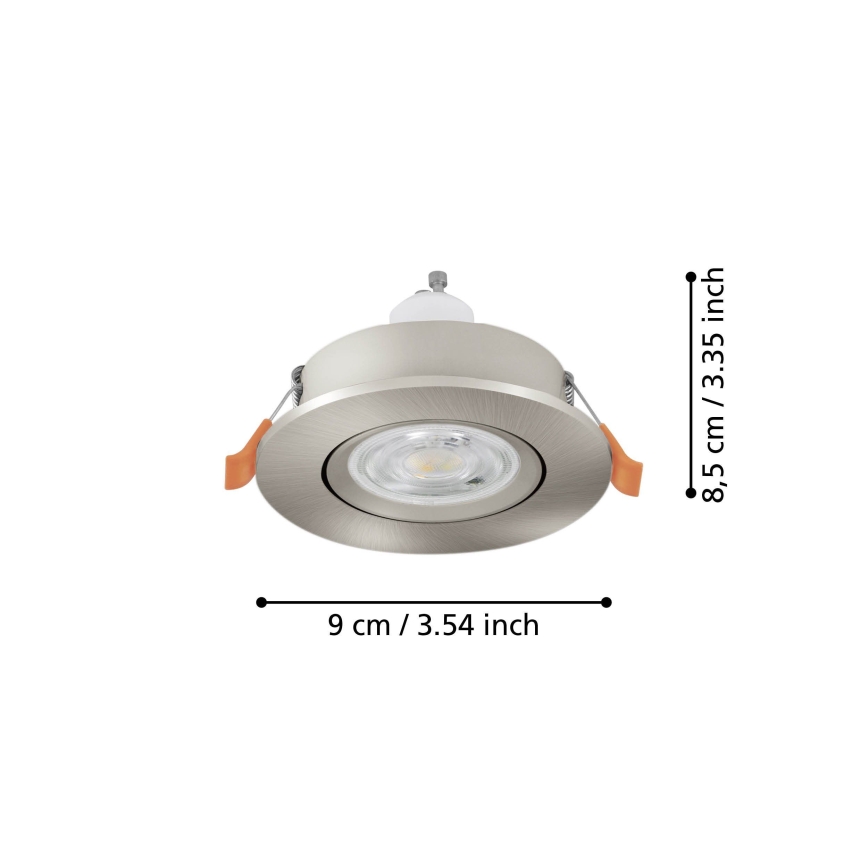 Eglo - Spot encastrable LED 1xGU10/4,5W/230V chrome mat