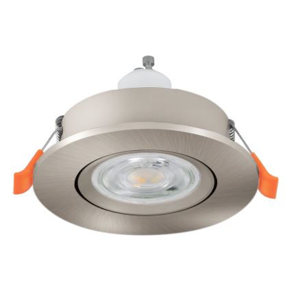 Eglo - LED inbouwspot voor badkamer 1xGU10/4,5W/230V IP44 mat chroom