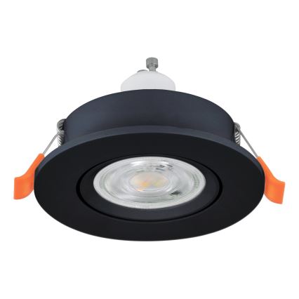 Eglo - Spot LED encastré 1xGU10/4,5W/230V noir