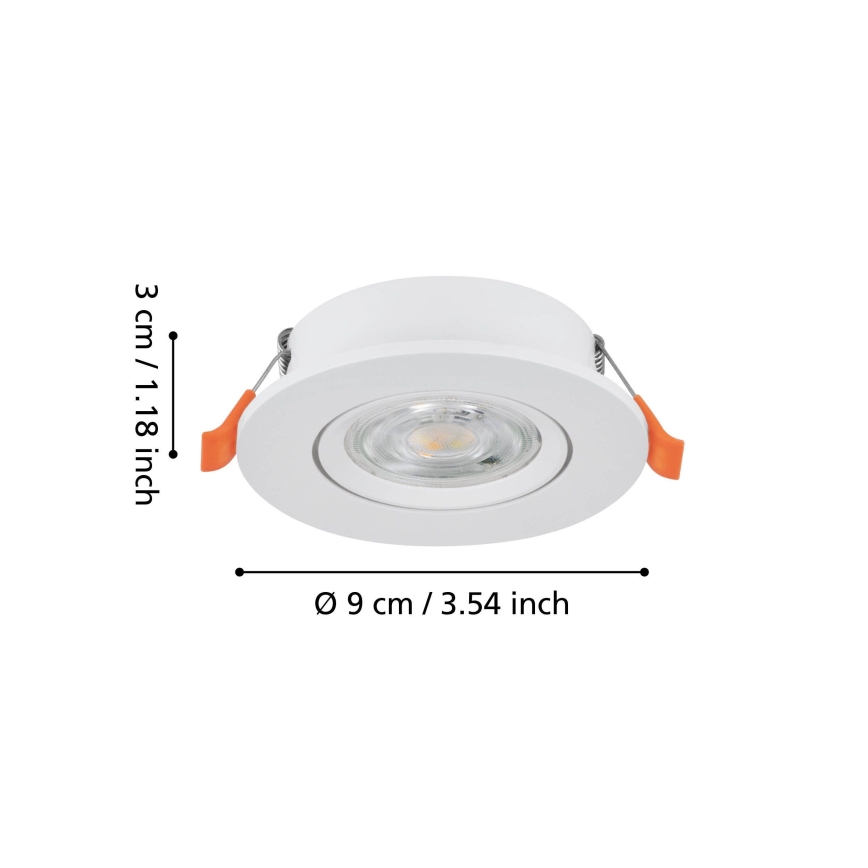 Eglo - LED inbouwspot LED/4,8W/230V 2700/4000/6500K wit