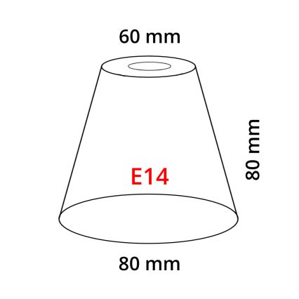 Eglo 902262 - Lampenkap MY CHOICE E14 doorsn. 8 cm