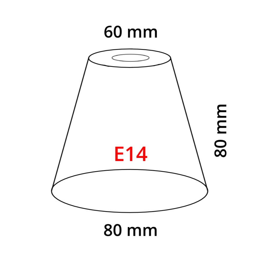 Eglo 902262 - Lampenkap MY CHOICE E14 doorsn. 8 cm