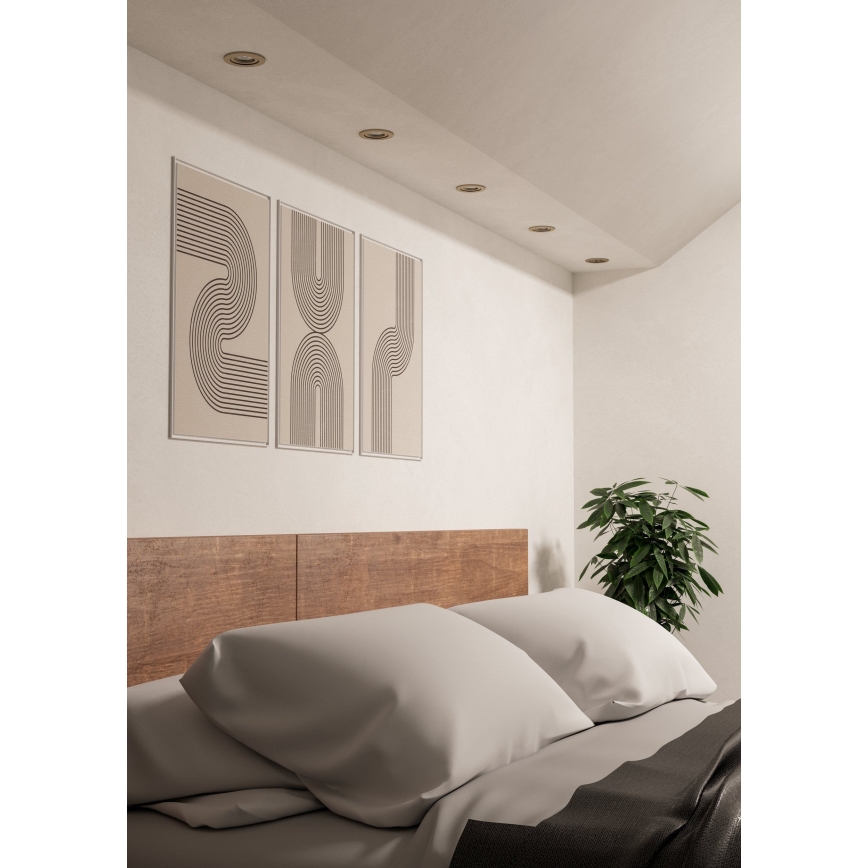 Eglo - Lot de 5 spots encastrés LED/4,8W/230V 2700/4000/6500K chrome mat