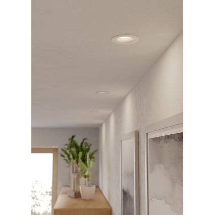 Eglo - LED inbouwarmatuur voor badkamer LED/4,9W/230V 2700/4000/6500K Ø 8,8 cm IP65 wit
