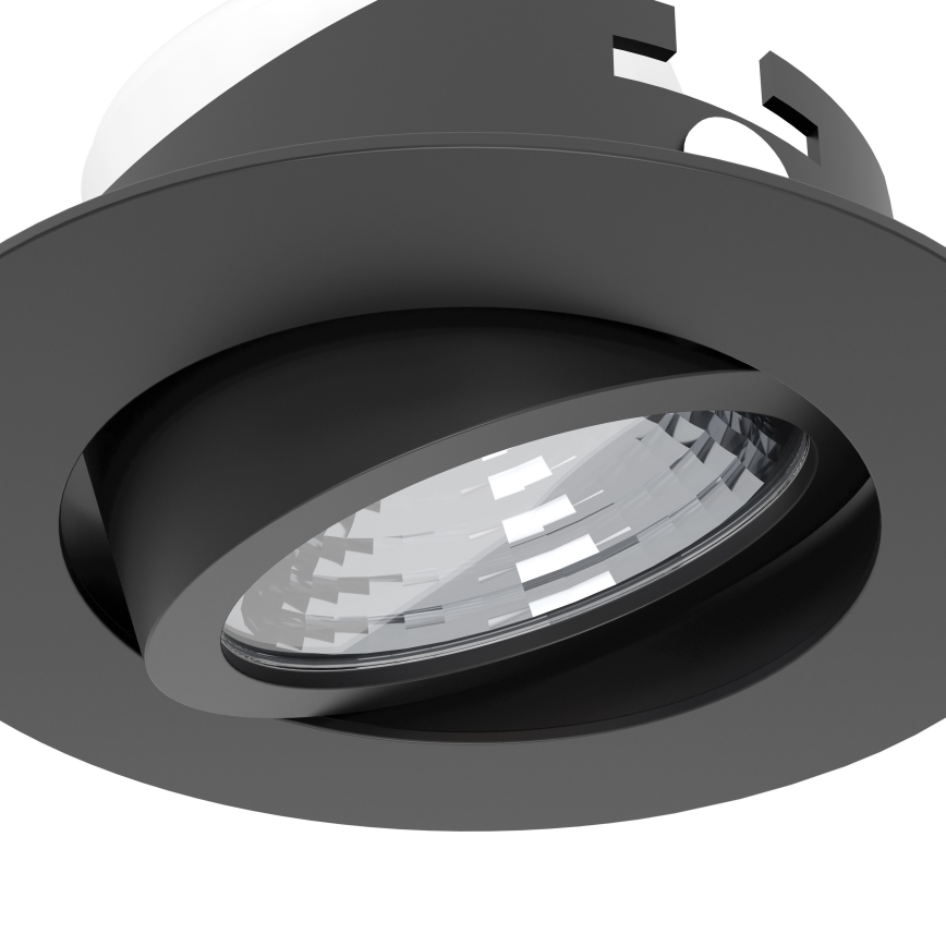 Eglo - Lot de 3 spots encastrables LED dimmables, 6,4 W, 230 V, Ø 8,8 cm, noir