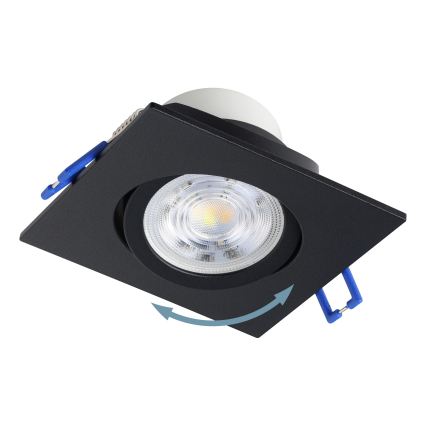 Eglo - SET van 3 dimbare inbouwspots LED/4,8 W/230 V 8,8 x 8,8 cm zwart